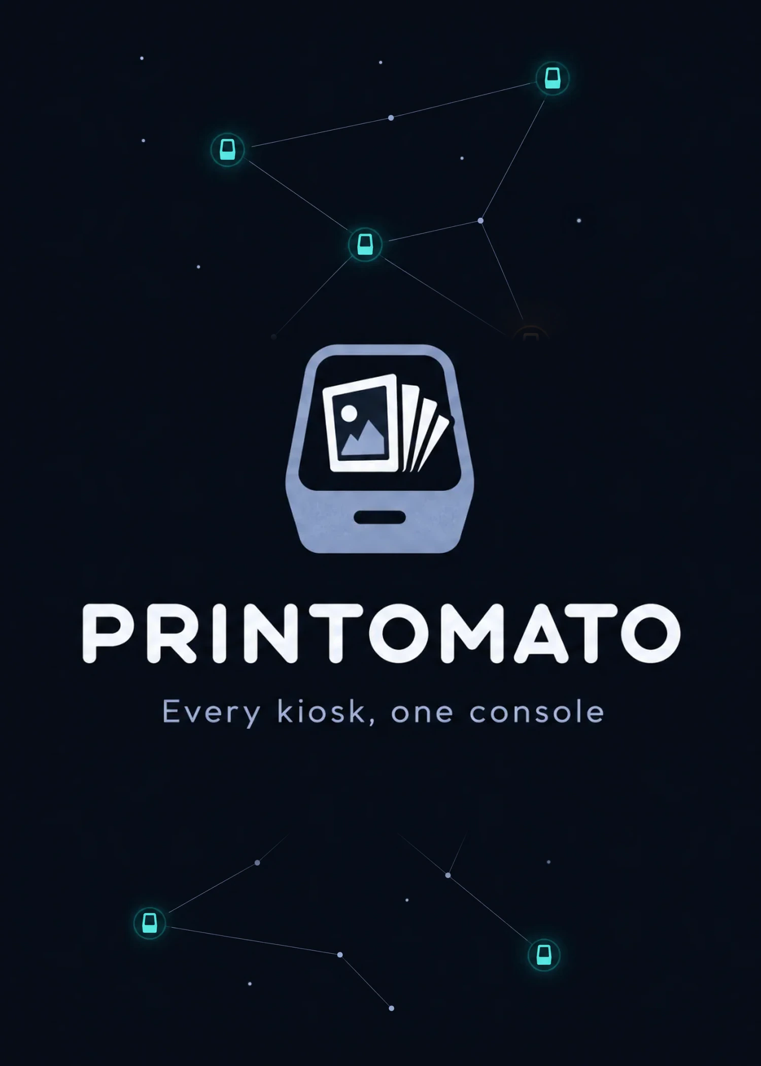 Printomato: A fleet console for photo-printing kiosks — live device presence, paper levels, campaigns and card payments on one screen.